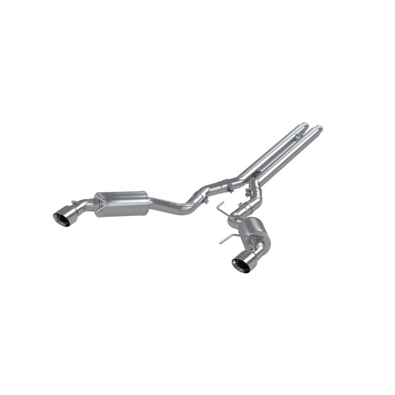 MBRP 15 Ford Mustang GT 5.0 3in Cat Back Dual Split Rear Street Version 4.5in Tips - T409 Secondary image