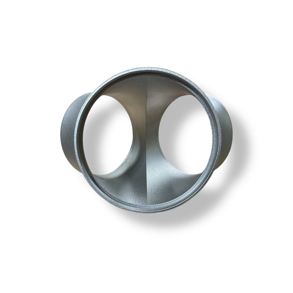 3.5" Dual to 4" Single Aluminum Merge - Billet Pro Shop