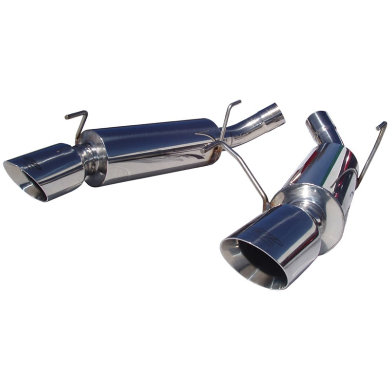 MBRP 05-10 Ford Mustang GT 5.0/Shelby GT500 Dual Mufflers Axle Back Split Rear T304 Secondary image