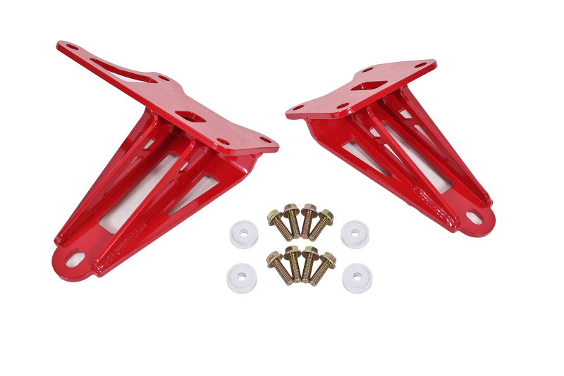 BMR 11-17 S197 Mustang Motor Mount Brackets - Red Secondary image