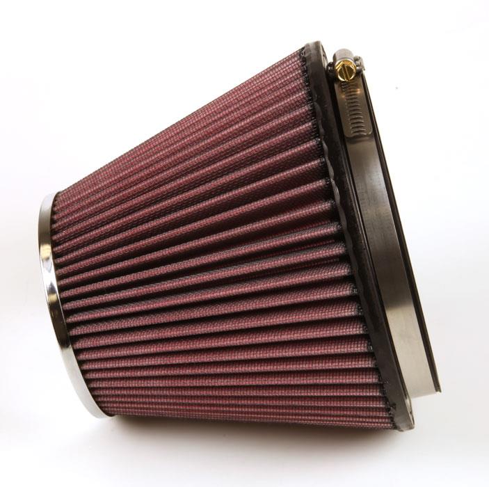 K&N Round Tapered Universal Air Filter 6in Flange ID x 7.5in Base OD x 4.5in Top OD x 6in H Secondary image