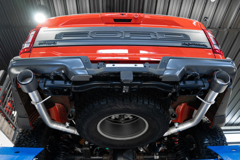 MBRP 2021+ Ford F-150 Raptor Axle-Back Dual Rear Exit T304 Performance Exhaust Sys Secondary image