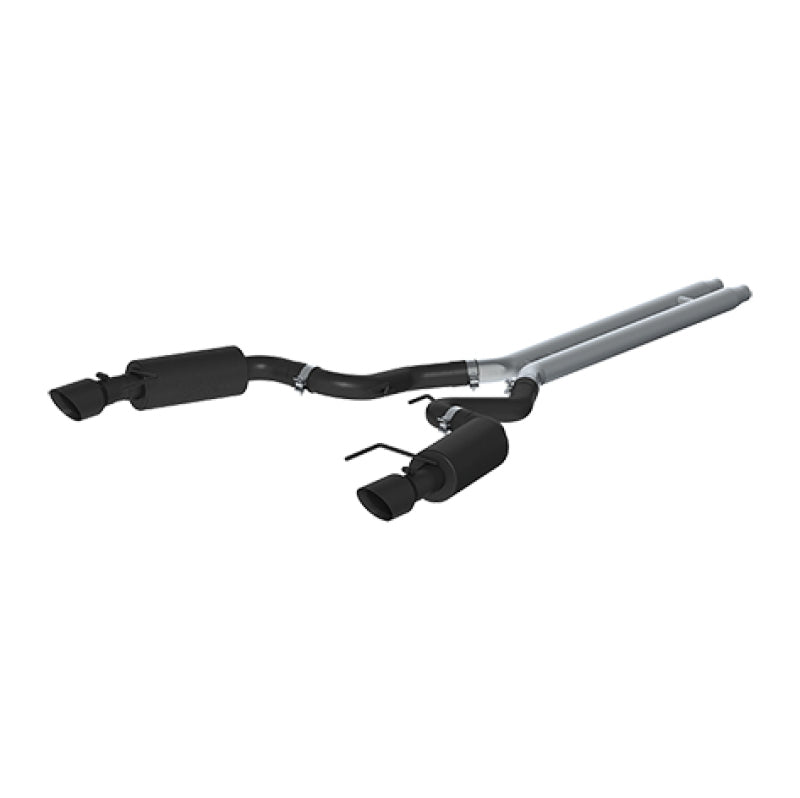 MBRP 15 Ford Mustang GT 5.0 Convertible Black 3in Cat Back Dual Split Rear Exit (Street Version) Secondary image