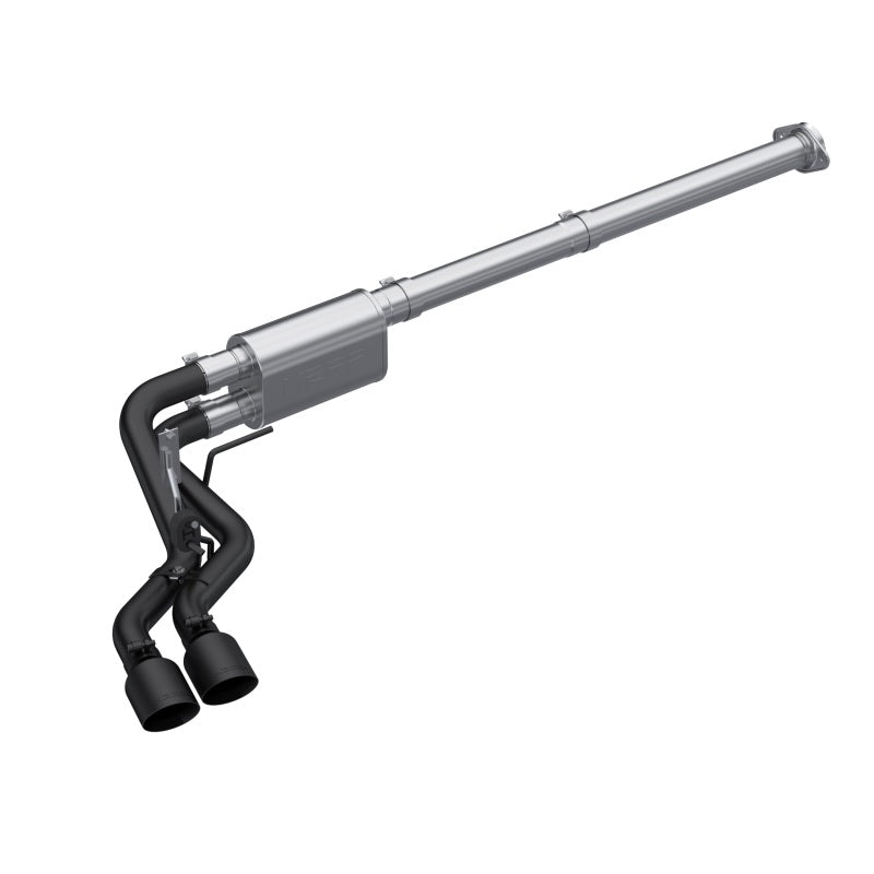 MBRP 2021 Ford F-150 2.7L EcoBoost / 3.5L EcoBoost / 5.0L 3in Cat Back Single Side Exit Black Secondary image