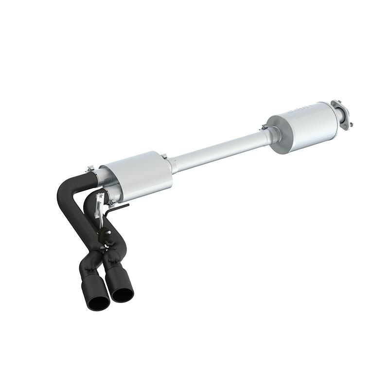 MBRP 15-20 Ford F150 Pre-Axle 4in OD Tips Dual Outlet 3in Black Coated Cat Back Exhaust Secondary image