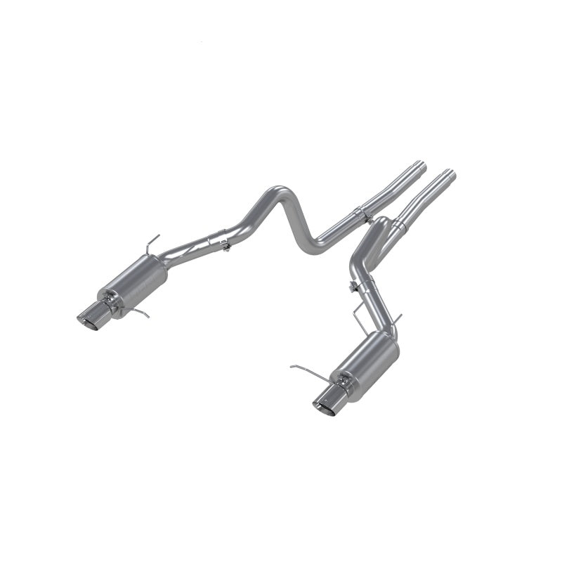 MBRP 11-14 Ford Mustang GT 5.0L Dual Split Rear Street Version T409 3in Cat Back Exhaust System Secondary image