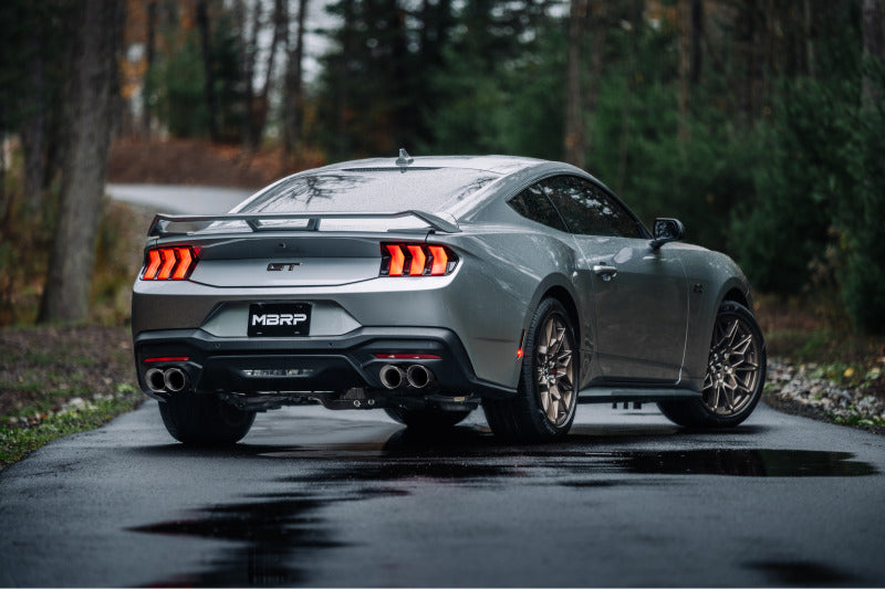 MBRP 2024+ Ford Mustang 5.0L T304 SS 3in Cat-Back Exhaust w/ Quad Carbon Fiber Tips (Valve Delete) Secondary image