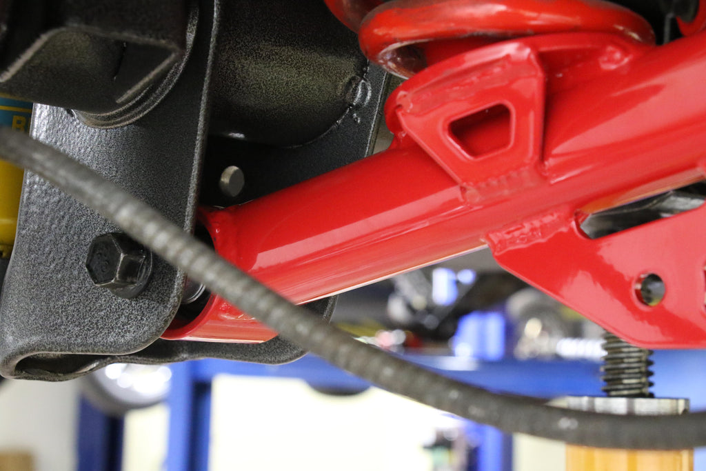 1999-2004 Mustang Lower control arms, DOM, non-adjustable, polyurethane bushings