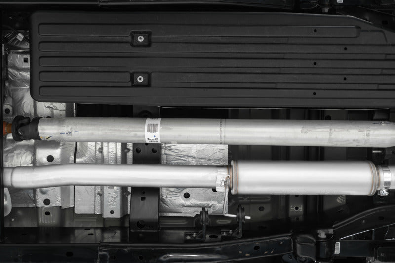 MBRP 2021+ Ford F150 2.7L/3.5L/5.0L 4in T409 Stainless Steel Cat-Back - RACE VERSION Secondary image