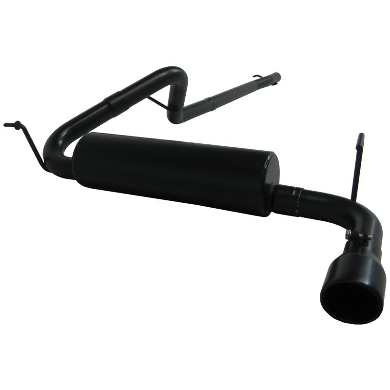 MBRP 15-19 Ford Mustang EcoBoost 2.3L Black 3in Cat Back Dual Split Rear Exit (Race Version) Secondary image