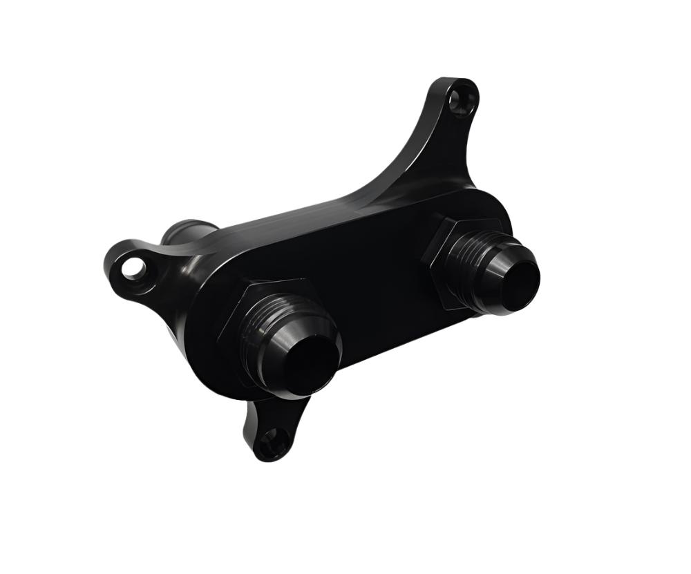 BPS 2020+ Ford 7.3L Godzilla Oil Cooler Relocation Adapter - Billet Pro Shop Main image