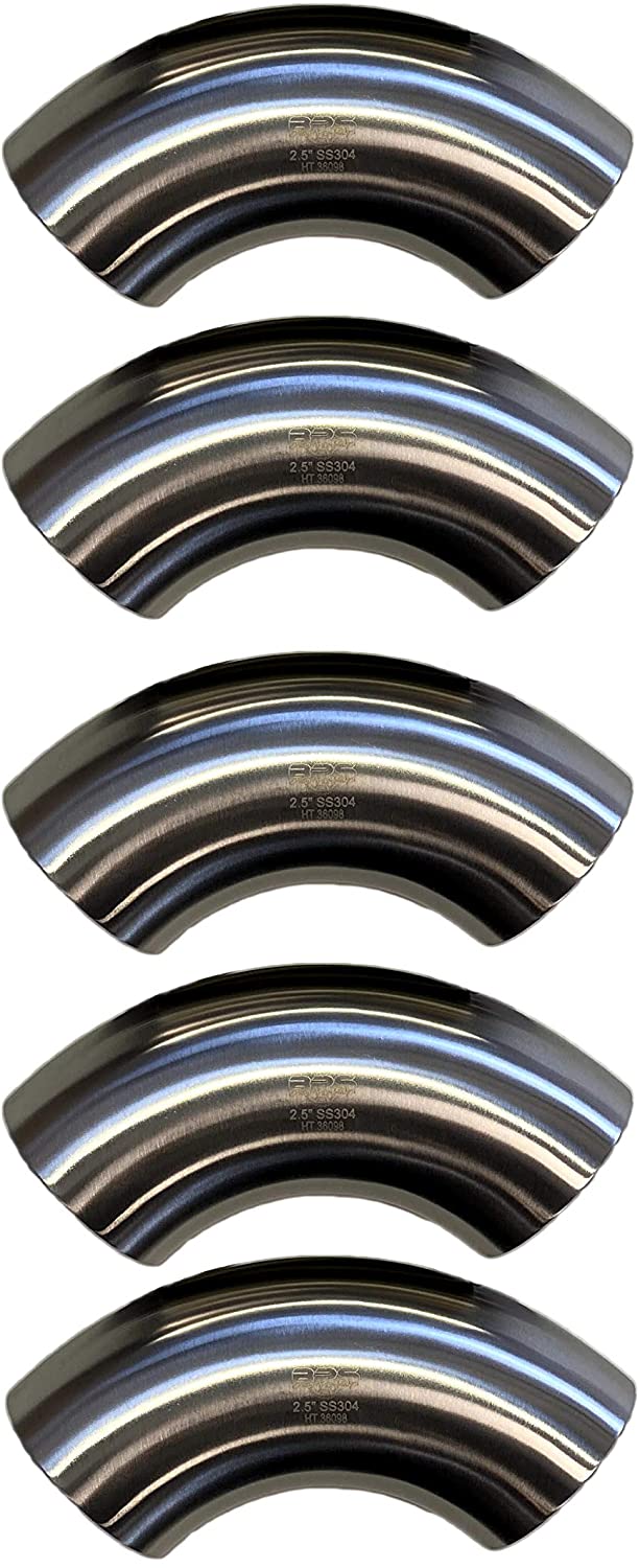 BPS 2.5" OD SS304 90° Mandrel Bends