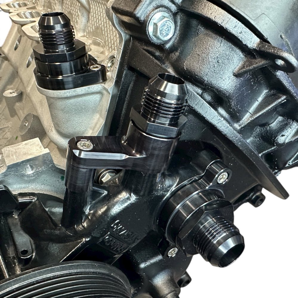 BPS Water Pump Inlet Fitting (2011 - 2020 Mustang) - Billet Pro Shop