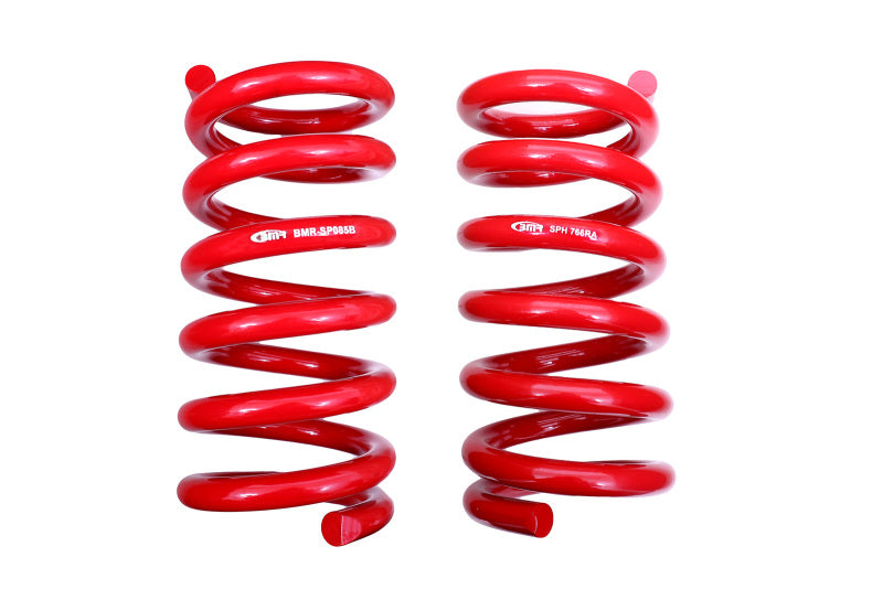 BMR 18-20 S550 Mustang GT MagneRide/15-20 GT350 Lowering Spring Set of Rear only - Red Secondary image