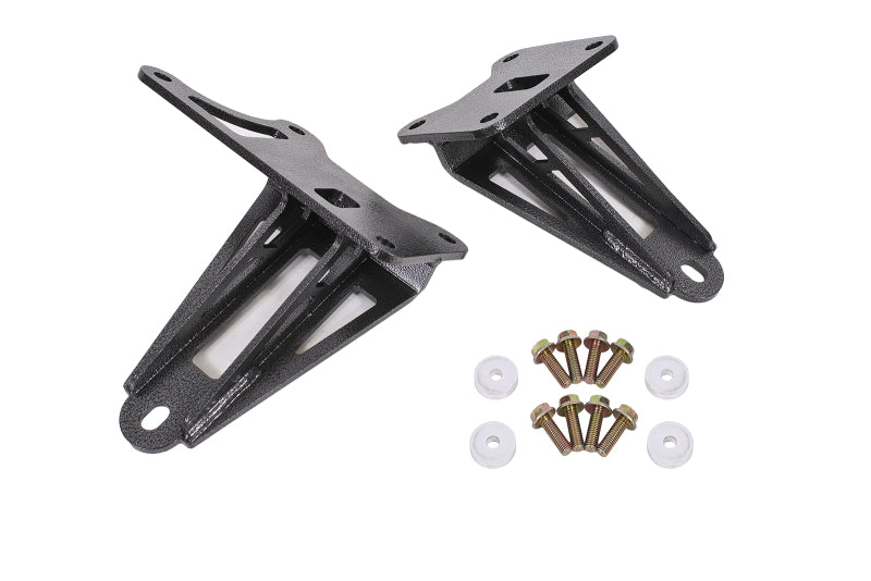 BMR 11-17 S197 Mustang Motor Mount Brackets - Black Hammertone Secondary image